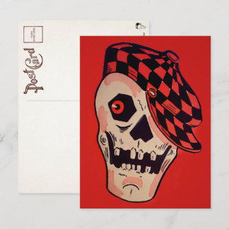 Vintage Skeleton Decoration Postcard