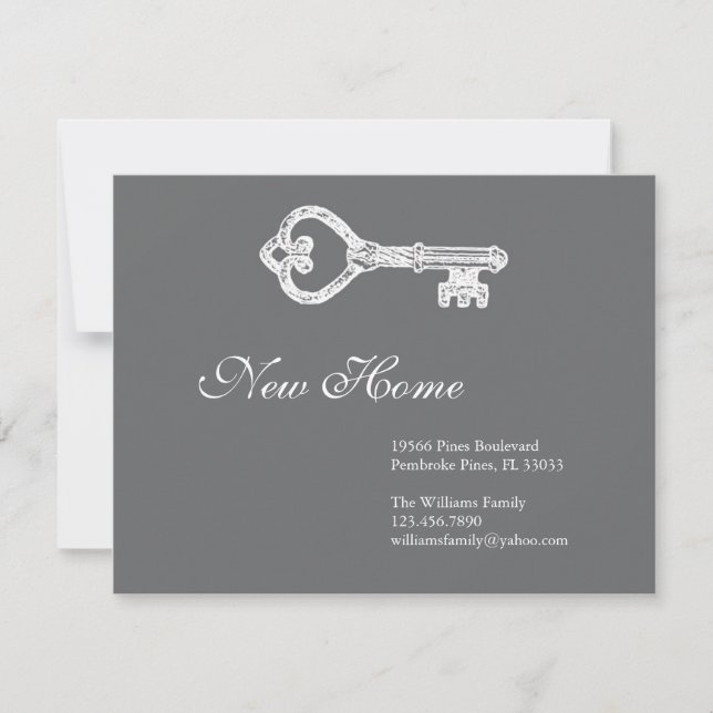 Vintage Skeleton Key Announcement (Front)