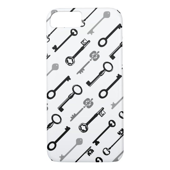 Vintage Skeleton Keys Pattern Case-Mate iPhone Case (Back)