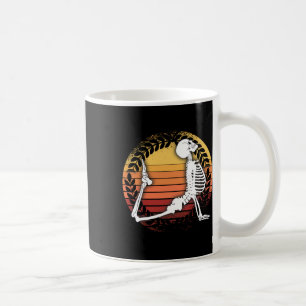 Vintage Skeleton Make Yoga Upward Facing Dog Pose Coffee Mug