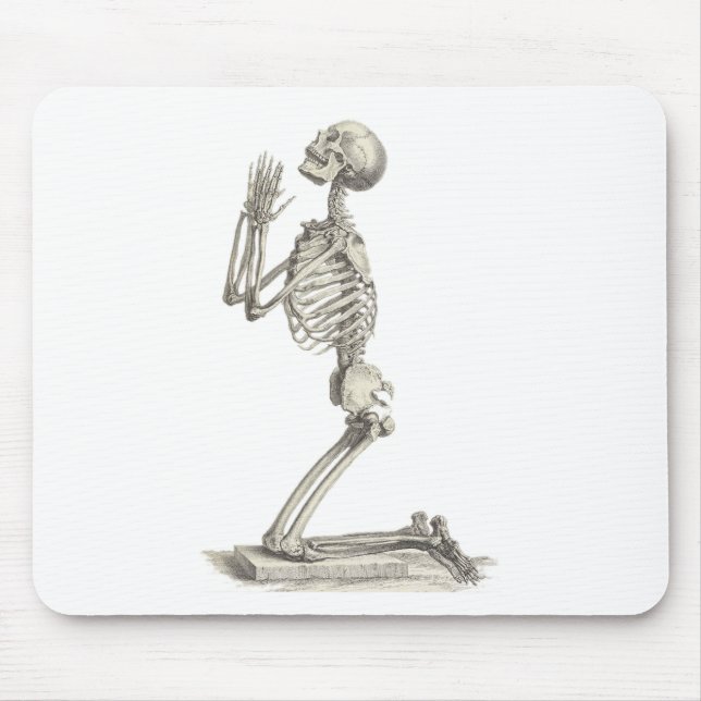 Vintage Skeleton Mouse Pad (Front)