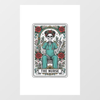 Vintage Skeleton Nurse Tarot Card Shirt Design_1