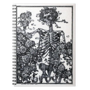 Vintage Skeleton Spiral Notebook