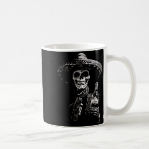 Vintage Skeleton Tequila Mexico Dia De Los Muertos Coffee Mug