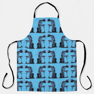 Vintage Skeleton “Thinker” Apron