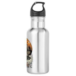 Vintage Skeleton Witch Halloween Jet Ski Shirt Des 532 Ml Water Bottle