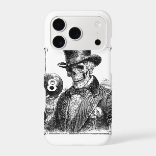 Vintage Skeleton with Top Hat and 8-Ball