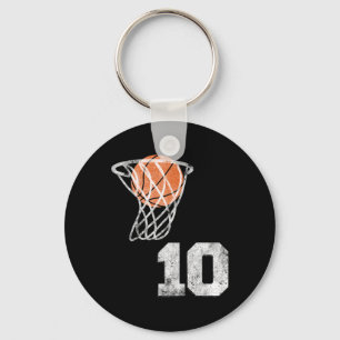 Vintage Sketll Jersey Number 10 Player Number  Key Ring