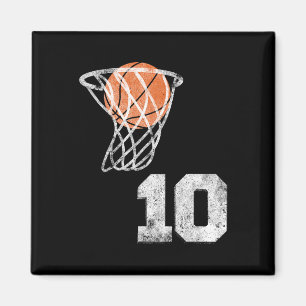 Vintage Sketll Jersey Number 10 Player Number  Magnet