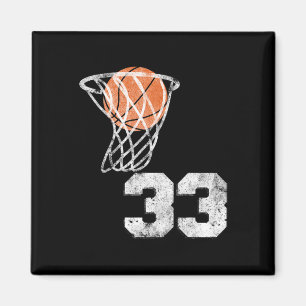 Vintage Sketll Jersey Number 33 Player Number  Magnet