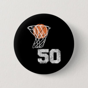 Vintage Sketll Jersey Number 50 Player Number 6 Cm Round Badge