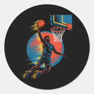 Vintage Sketll Player Birthday For Men Boys Sketll Classic Round Sticker