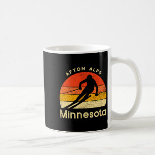 Vintage ski afton alps minnesota mountain coffee mug