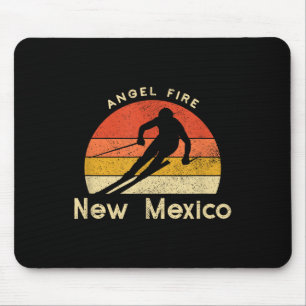 Vintage Ski Angel Fire New Mexico Mountain Mouse Pad