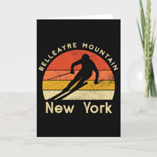 Vintage Ski Belleayre Mountain New York Mountain Card