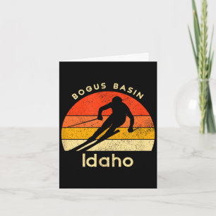 Vintage ski bogus basin idaho mountain card