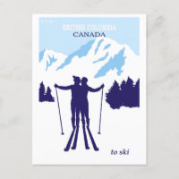 Vintage Ski Canada British Columbia Travel