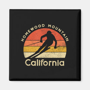 Vintage Ski Homewood Mountain California Magnet
