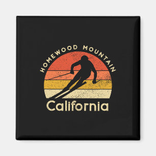 Vintage Ski Homewood Mountain California Magnet
