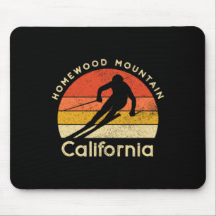 Vintage Ski Homewood Mountain California Mouse Pad