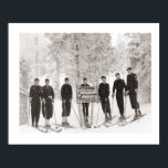 Vintage ski iamge, Group photo Poster<br><div class="desc">Vintage ski image,  ideal to grace the walls of any ski enthusiast</div>