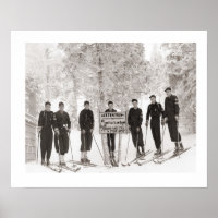 Vintage ski iamge, Group photo