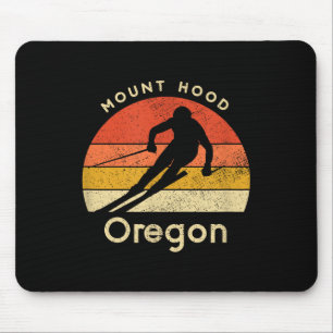 Vintage Ski Mount Hood Oregon Mountain Mouse Pad