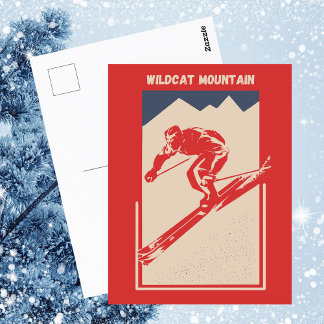 Vintage Ski New Hampshire Resort Wildcat Mountain Postcard