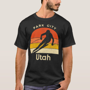 Vintage Ski Park City Utah Mountain  T-Shirt