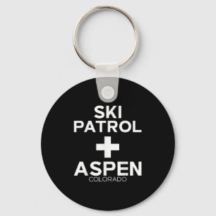 Vintage Ski Patrol Aspen T Shirt Snowboarding Skii Key Ring