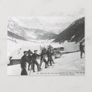 Vintage Ski,  Pic de Roche Postcard