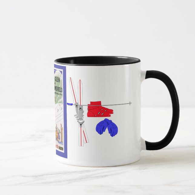 Vintage Ski Poster, Mad River Glen Mug (Right)