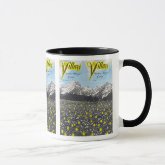 Vintage Ski Poster, Ski Villars Mug
