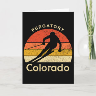 Vintage Ski Purgatory Colorado Mountain Card