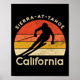 Vintage Ski Sierra-at-tahoe California Mountain Poster