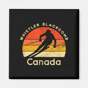 Vintage ski whistler blackcomb canada mountain  magnet