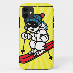 Vintage Skiing Design skiing lover skiing gift iPhone 11 Case