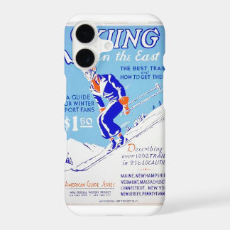 Vintage Skiing in the East WPA Poster