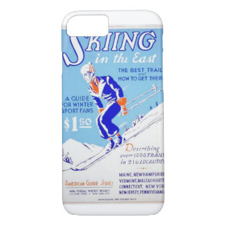 Vintage Skiing in the East WPA Poster iPhone 8/7 Case