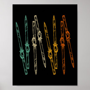 Vintage Skiing Retro Ski Poster