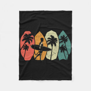 Vintage Skimboarding Beach Surfing Skimboard Men W Fleece Blanket