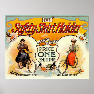 Vintage Skirt Holder Ad Poster