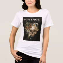 Vintage Skull Botanical Floral Cottagecore Women's