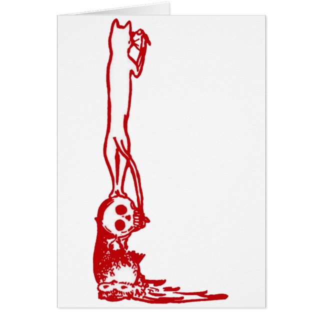 Vintage Skull Climbing in Red (Front)