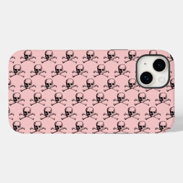 Vintage Skull & Crossbones Case-Mate iPhone Case (Back (Horizontal))
