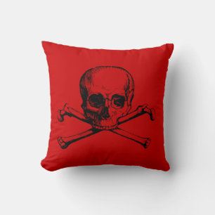 Vintage Skull & Crossbones Cushion