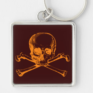 Vintage Skull & Crossbones Key Ring