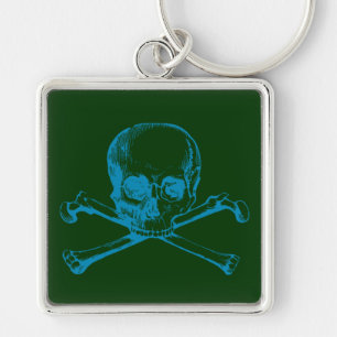 Vintage Skull & Crossbones Key Ring