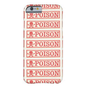 Vintage Skull Crossbones Poison Label Apothecary Barely There iPhone 6 Case