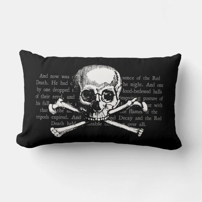 Vintage Skull Lumbar Cushion (Front)